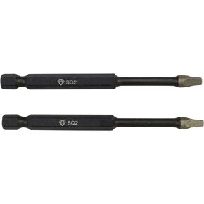 Disston Diamond Grit Screwdriving Insert Bit, 2 Slotted, 3 1/2 inch, 2-Pack E0103719