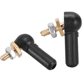10 PCS 2mm/M2 Linkage End Tie Rod End Metal Ball Head Black for RC Boat Airplane Robot