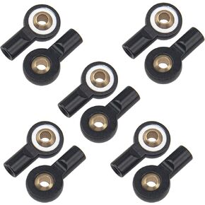 10Pcs ShareGoo M3 Tie Rod End Ball Head Holder Link 3mm Thread Ball Joint Compatible with Redcat HSP Traxxas Axial 1/10 RC Car Truck Boat DIY Robot Airplane,L18mm