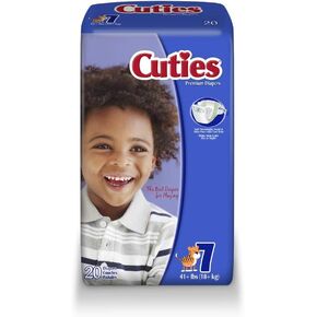Cuties Baby Diapers, Size 1, 50-Count, Pack of 4