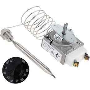 gohantee 1175 Thermostat RX-1-36, 60125401 Thermostat for Fryer, Furnace Deep Fryer Thermostat Control Compatible with Pitco 60124501, Imperial 1175, Royal Range 3113-1/4' Mpt Stuff Box, 200-400F