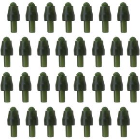 eMagTech 30Pcs Quick Change Connector Replacement Method Feeder Connectors Quick Change Beads Fishing Accessories for Stillwater River Green