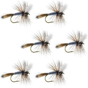 The Fly Fishing Place Adams Wulff Classic Trout Dry Fly Fishing Flies - Set of 6 Flies Size 12