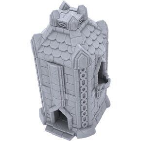 EnderToys Dwarf Settlement Tower by Makers Anvil, 3D Printed Tabletop RPG Scenery and Wargame Terrain for 28mm Miniatures