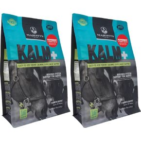 Majesty's Kalm+ Wafers - Superior Horse/Equine Calming Supplement (Peppermint, 2 Pack(120 Count Total))