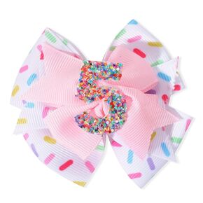 Hair Accessory - Pink Hair Clip with 1st Baby Girls Hair Bow for Little Kid Birthday Party Decoration, Perfect for Girls, Size 7*7cm/2.7*2.7 inches, 1 Count