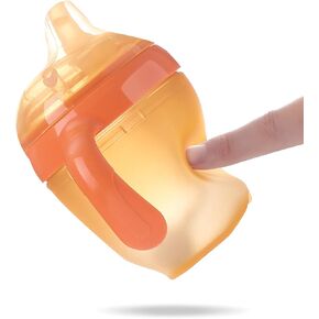 silicone toddler sippy cups with straws for baby 6 months | spill proof cup for 1 year olddual-purpose kit, easy to clean，bpa free in Kuwait