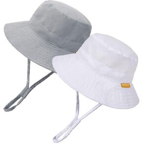 FURTALK Baby Sun Hat Toddler Boys Girls Bucket Hat for Kids 0-5 Years UPF 50+ Sun Protective Child Summer Beach Hats