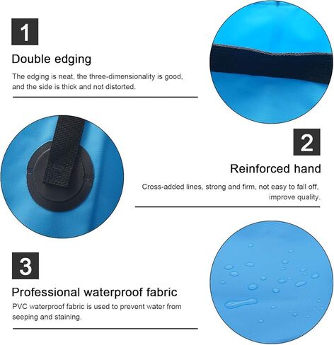 Multifunctional Collapsible Portable Travel Outdoor Wash Basin Folding Bucket Water Storage Bag for Camping Hiking Travel Fishing Caravan Washing (Blue in Kuwait