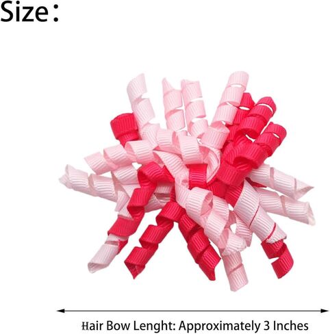 CÉLLOT 30 قطعة من إكسسوارات الشعر لعيد الهالوين وعيد الميلاد للفتيات وشريط من الحرير المضلع وأقواس دوامة مجعدة ومشابك التمساح للفتيات الصغيرات والأطفال الصغار in Kuwait