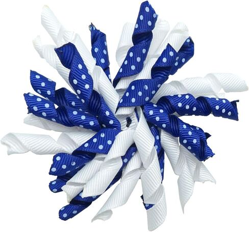 CÉLLOT 30 قطعة من إكسسوارات الشعر لعيد الهالوين وعيد الميلاد للفتيات وشريط من الحرير المضلع وأقواس دوامة مجعدة ومشابك التمساح للفتيات الصغيرات والأطفال الصغار in Kuwait