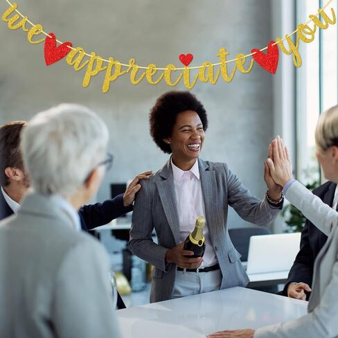 لافتة نحن نقدر لك، لافتة تقدير للموظفين مسبقة الصنع، تقدير الموظفين، العيادة، غرف استراحة المكتب، لافتة تقدير للطبيب والممرضة والقس، شكرًا لك على ديكور حفلات الموظفين (أزرق) in Kuwait