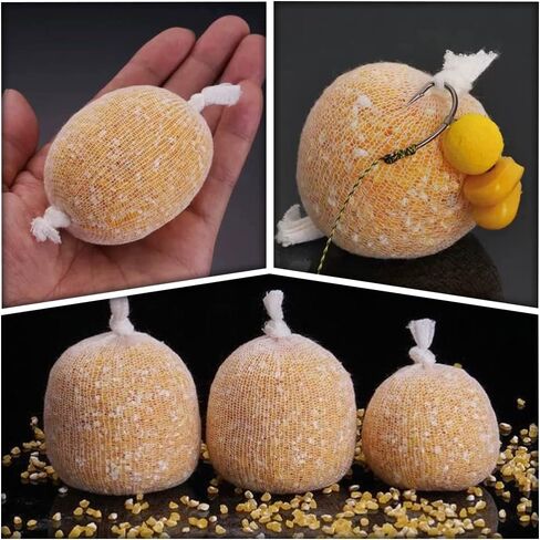 2 قطعة 25 مللي متر PVA شبكات صيد سمك الشبوط عبوة الطعم أكياس تخزين الحفارات المياه القابلة للذوبان الطعم التفاف أكياس لطعم الكارب in Kuwait