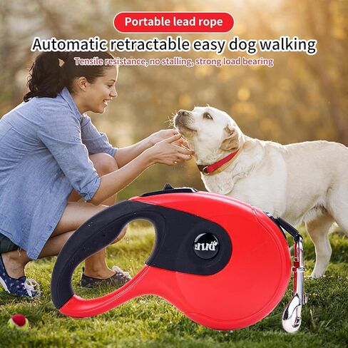 مقود الكلب القابل للسحب والمغطى بالمطاط المضاد للانزلاق - مقود تلقائي آمن ومريح لتمشية الكلاب دون عناء، مقود ممتاز قابل للسحب للحيوانات الأليفة in Kuwait