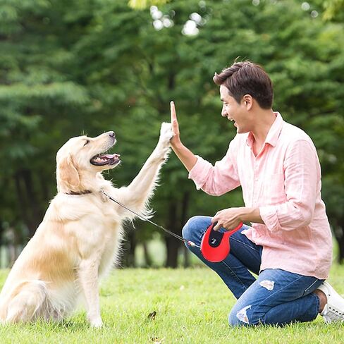 مقود الكلب القابل للسحب والمغطى بالمطاط المضاد للانزلاق - مقود تلقائي آمن ومريح لتمشية الكلاب دون عناء، مقود ممتاز قابل للسحب للحيوانات الأليفة in Kuwait