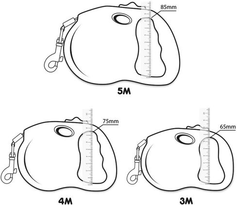 مقود الكلاب القابل للسحب من دوجنيس، مناسب للأطفال، شريط شريط مقاوم للماء بطول 10 - 16 قدم، تدريب على المشي والركض للكلاب الصغيرة والمتوسطة والكبيرة (13 قدمًا / حتى 55 رطلاً، فراولة وردية) in Kuwait