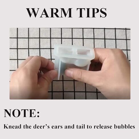 ISSEVE Silicone Epoxy Resin Molds 32Pcs Deer Makeup Jewelry Display Tray Molds Kit with 9-Slot Lipstick Organizer Pen Holder Hexagon Storage Box and Tools etc for DIY Resin Casting Crafts in Kuwait