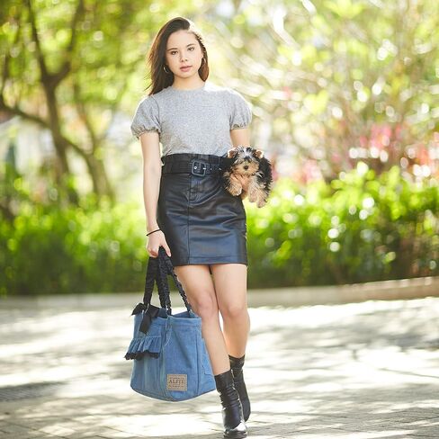 Alfie Pet - Leona Pet Carrier - Color: Light Blue Denim in Kuwait