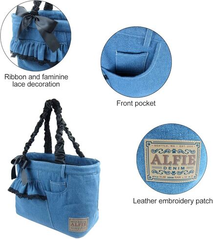 Alfie Pet - Leona Pet Carrier - Color: Light Blue Denim in Kuwait