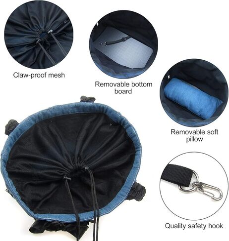 Alfie Pet - Leona Pet Carrier - Color: Light Blue Denim in Kuwait