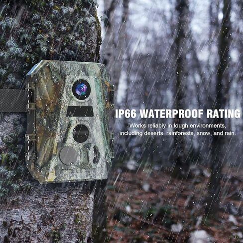 كاميرات LEEDEER Game Hunting Cameras 36MP 4K Trail مع رؤية ليلية، مشغل 0.2 ثانية، زاوية واسعة، نطاق 80 قدمًا، IP66، شاشة LCD 2 بوصة، بطاقة TF سعة 32 جيجابايت - لمراقبة الحياة البرية في الهواء الطلق وأمن المنزل in Kuwait