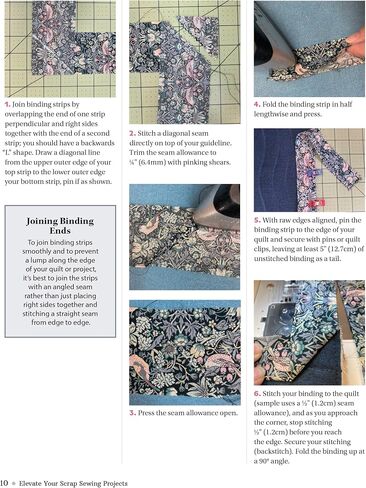 Elevate Your Scrap Sewing Projects: 20+ Beautiful Techniques Using Your Fabric Stash (Landauer) 10 Projects for Quilts, Baskets, Cushions, and Bags Made with Fabric Weaving, Fusible Appliqué, and More in Saudi Arabia