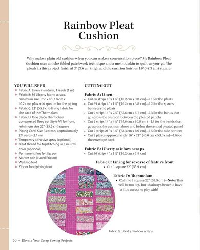 Elevate Your Scrap Sewing Projects: 20+ Beautiful Techniques Using Your Fabric Stash (Landauer) 10 Projects for Quilts, Baskets, Cushions, and Bags Made with Fabric Weaving, Fusible Appliqué, and More in Saudi Arabia