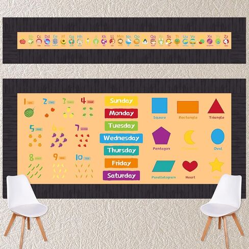 White Wood Bulletin Board Border Straight Border Trim for Classroom Decoration in Kuwait