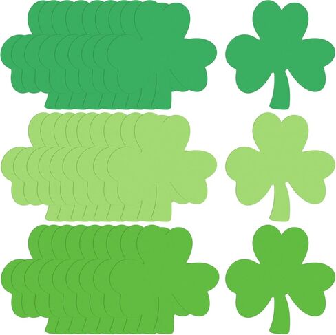 Jetec 300 جهاز كمبيوتر شخصى 5.5 بوصة القديس باتريك القواطع شامروكس الفصول الدراسية لوحة الإعلانات الديكور القواطع البرسيم محظوظ مع نقاط الغراء لحزب عيد القديس باتريك، والمشاريع الحرفية المدرسية للأطفال in Kuwait