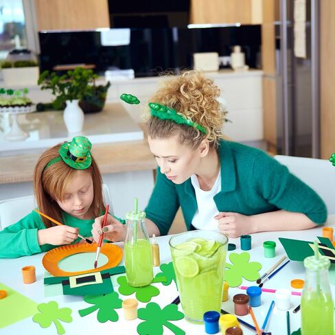 Jetec 300 جهاز كمبيوتر شخصى 5.5 بوصة القديس باتريك القواطع شامروكس الفصول الدراسية لوحة الإعلانات الديكور القواطع البرسيم محظوظ مع نقاط الغراء لحزب عيد القديس باتريك، والمشاريع الحرفية المدرسية للأطفال in Kuwait