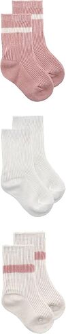 Organic 3-Pack Baby Crew Socks | Multiple Colours in Saudi Arabia
