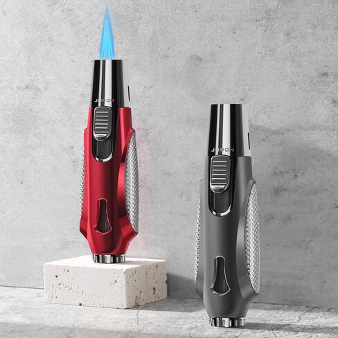 ولاعة شعلة، ولاعة بيوتان، ولاعة شعلة قابلة لإعادة الملء، ولاعة غاز طويلة قابلة لإعادة الملء مقاومة للرياح (غاز البوتان غير متضمن) (أزرق طويل) in Kuwait