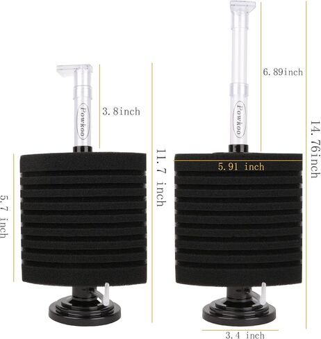 فلتر اسفنجي زاوية 9 طبقات فلتر هواء لحوض السمك in Kuwait