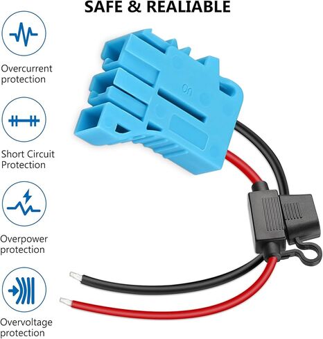 Wire Harness Connector Compatible with Peg-Perego 12-Volt SLA Battery for Kids Ride-on Car Toys in Saudi Arabia