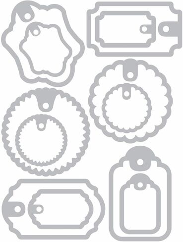 بطاقات هدايا Sizzix SIZ662423 Tholtz Thinlits Die TH in Saudi Arabia