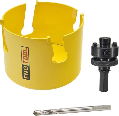 MaxTool 4 قطع منشار ثقب TCT 3-1/4 بوصة 83 مم طرف كربيد منشار ثقب طيار لقطع الأسفلت والطوب والخرسانة والجبس والبلاط البلاستيكي والخشب MDF؛ CT00Y57R316EA in Saudi Arabia