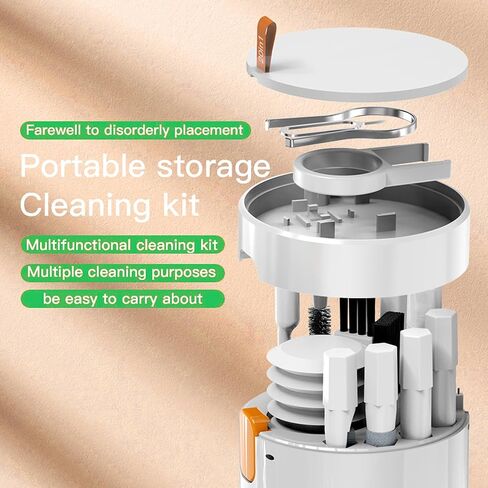 20 in 1 Multifunctional Cleaning Kits for Phone Charging Port, Repair Cleaner Tool Kit for Camera Lens, Earbuds, Laptop, Mechanical Keyboard in Kuwait