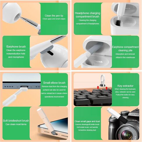 20 in 1 Multifunctional Cleaning Kits for Phone Charging Port, Repair Cleaner Tool Kit for Camera Lens, Earbuds, Laptop, Mechanical Keyboard in Kuwait