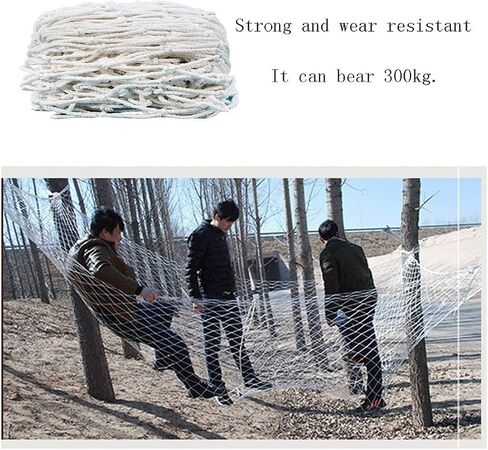 Child Safety Net (2x3m White), Indoor Staircase Balcony Anti-Fall Outdoor Fence Protection Netting Cargo Cover Nets Football Replacement Mesh Nylon Rope Decorative Net in Saudi Arabia