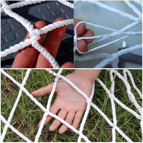 Child Safety Net (2x3m White), Indoor Staircase Balcony Anti-Fall Outdoor Fence Protection Netting Cargo Cover Nets Football Replacement Mesh Nylon Rope Decorative Net in Saudi Arabia