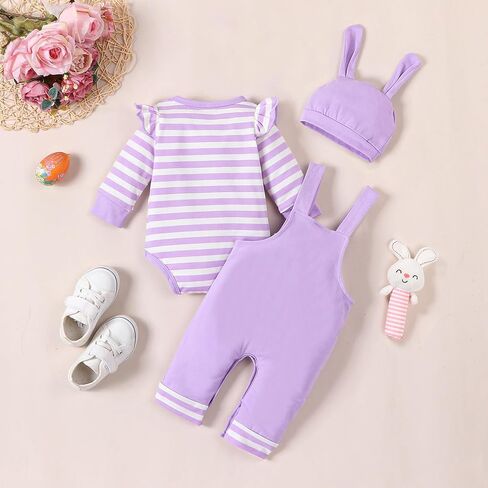 مجموعة ملابس VINUOKER Baby Girl My First عيد الفصح المكونة من 3 قطع من ملابس عيد الفصح للفتيات الصغيرات in Kuwait