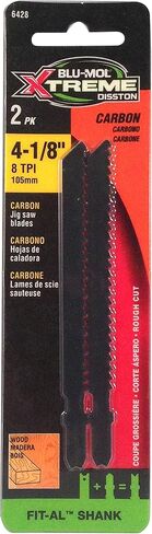 شفرات منشار الكربون Blu-Mol E0102229 من Diston مقاس 4-1/8 بوصة مع ساق عالمية، قطع الخشب، 8 أسنان لكل بوصة، 105 مم، تباع في بطاقات، وحدتان/بطاقة in Kuwait