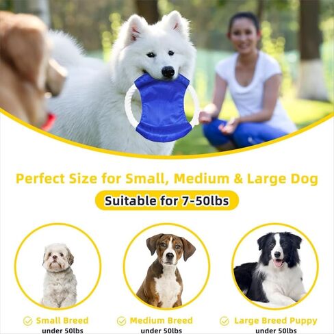 ألعاب حبل للكلاب من يورووان للمضغ العدواني، ألعاب مضغ قوية للكلاب لسلالات الكلاب الكبيرة والمتوسطة الحجم، ألعاب مضغ أسنان لطحن الكلاب، لعبة شد قطنية تفاعلية للكلاب، لعبة مضغ مجموعة من 8 قطع in Kuwait