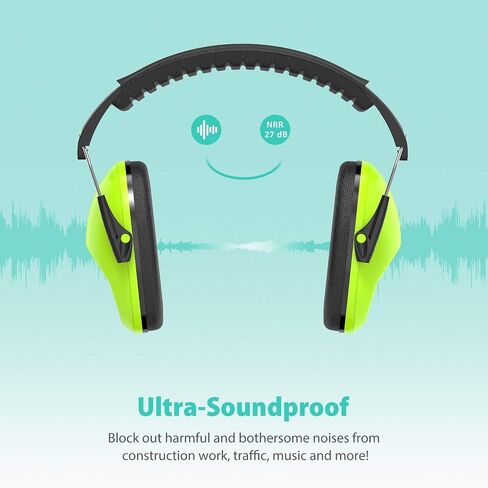 Dr.meter Noise Cancelling Headphones for Kids: 27.4dB Noise Reduction Earmuffs for Kids Adults Ear Protection in Monster Jam Autism Sensory Concerts Fireworks, Ear Muffs for Study Reading in Saudi Arabia