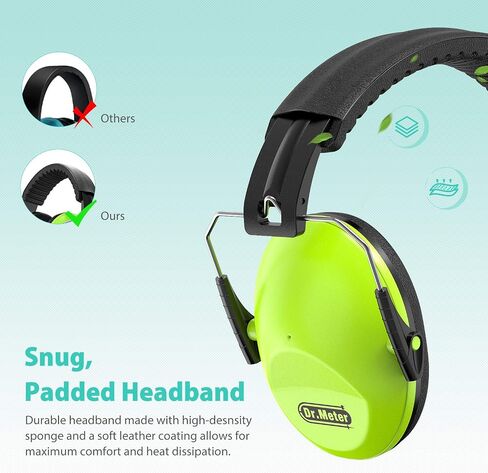 Dr.meter Noise Cancelling Headphones for Kids: 27.4dB Noise Reduction Earmuffs for Kids Adults Ear Protection in Monster Jam Autism Sensory Concerts Fireworks, Ear Muffs for Study Reading in Saudi Arabia