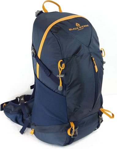 حقيبة ظهر خفيفة الوزن سعة 35 لتر من Black Sierra Equipment للمشي لمسافات طويلة والتخييم، مقاومة للماء مع أحزمة كتف مبطنة ولوحة خلفية قابلة للتنفس لتوفير الراحة والدعم in Kuwait