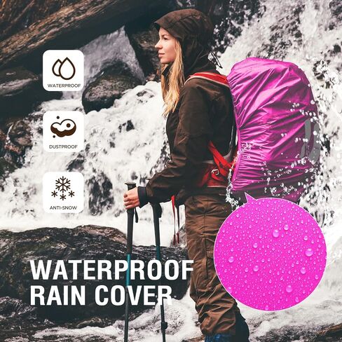 TOURZOO Backpack Rain Cover, Waterproof Backpack Cover for (10-95L),Reflective Strip,Outdoor Backpack Cover for Hiking, Camping, Biking, Traveling in Saudi Arabia