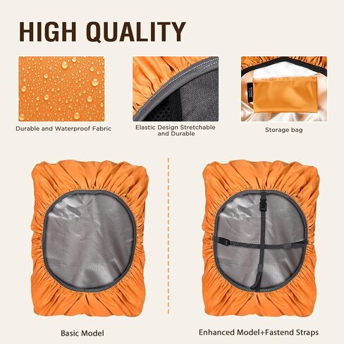 TOURZOO Backpack Rain Cover, Waterproof Backpack Cover for (10-95L),Reflective Strip,Outdoor Backpack Cover for Hiking, Camping, Biking, Traveling in Saudi Arabia