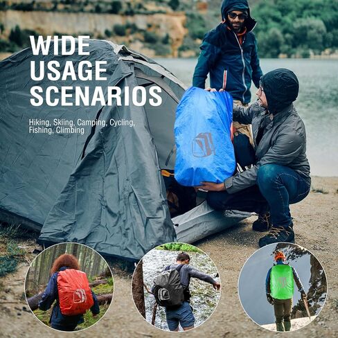 TOURZOO Backpack Rain Cover, Waterproof Backpack Cover for (10-95L),Reflective Strip,Outdoor Backpack Cover for Hiking, Camping, Biking, Traveling in Saudi Arabia