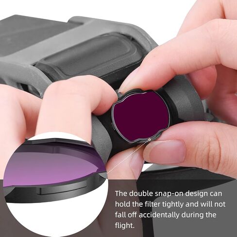 مجموعة فلاتر BRDRC مكونة من 4 قطع ND لوحدة الهواء DJI Avata / O3، ملحقات طائرة بدون طيار ذات فلتر محايد الكثافة (ND8+ND16+ND32+ND64) in Kuwait